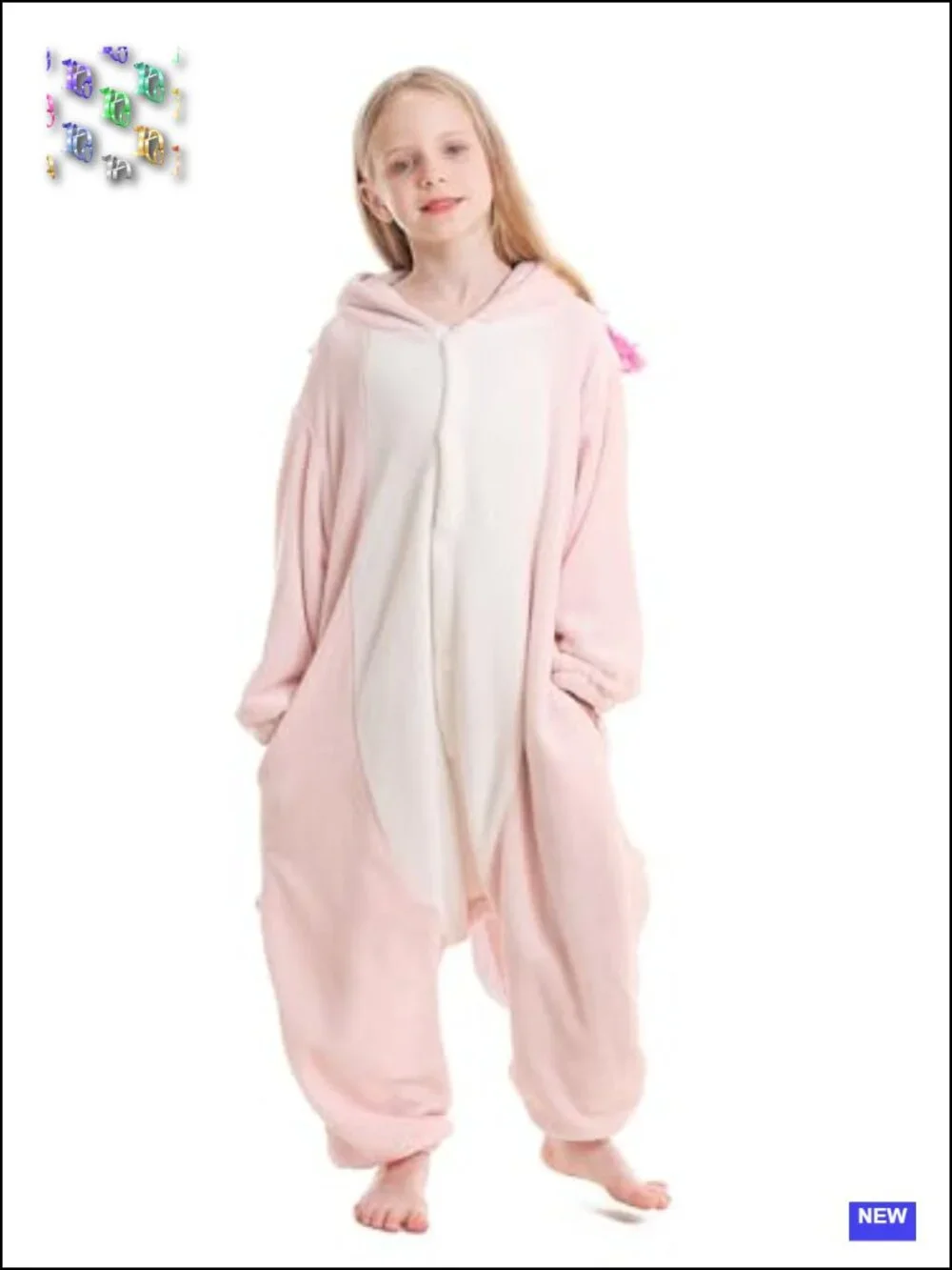 Kids Flannel Onesie Pajamas Animal Costume Halloween Cosplay Zipper